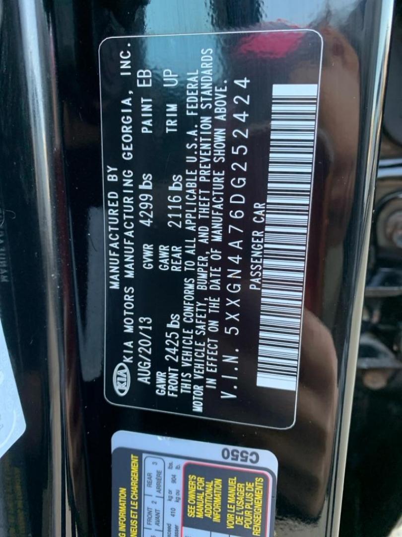 2013 BLACK KIA OPTIMA EX (5XXGN4A76DG) with an 2.4L engine, Automatic transmission, located at 503 First Street, Canonsburg, PA, 15317, (724) 745-0566, 40.266006, -80.178413 - CAR FAX AVAILABLE! AM/FM/CD/MP3, BLUETOOTH WIRELESS TECHNOLOGY, LEATHER SEAT TRIM, REMOTE KEYLESS ENTRY, PUSH BUTTON START, CRUISE CONTROL, TRACTION CONTROL SYSTEM WE FINANCE! FAST AND EASY APPROVALS! CALL US OR APPLY ONLINE: 724-745-0566 OFFICE WWW.USEDCARSCANONSBURGPA.COM AFTER HOURS QUEST - Photo#13