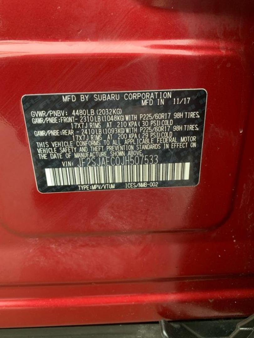 2018 RED SUBARU FORESTER 2.5I PREMIUM (JF2SJAEC0JH) with an 2.5L engine, Automatic transmission, located at 503 First Street, Canonsburg, PA, 15317, (724) 745-0566, 40.266006, -80.178413 - Photo#16