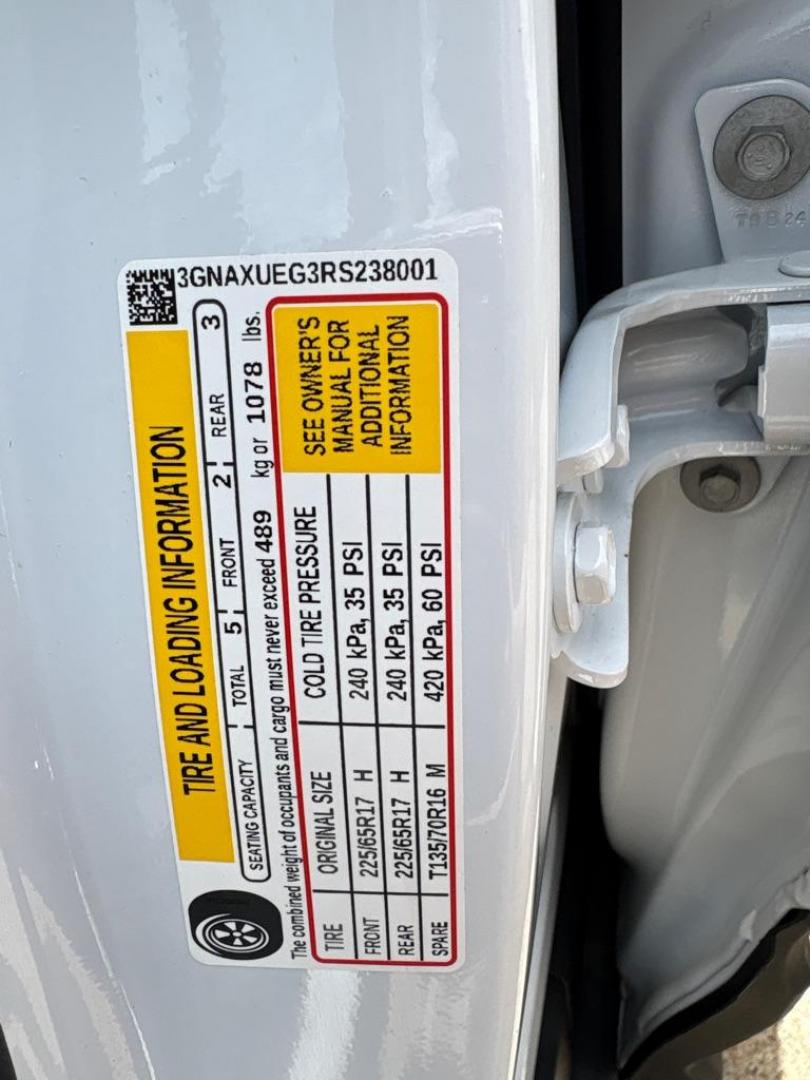 2024 WHITE CHEVROLET EQUINOX LT (3GNAXUEG3RS) with an 1.5L engine, Automatic transmission, located at 503 First Street, Canonsburg, PA, 15317, (724) 745-0566, 40.266006, -80.178413 - Photo#20
