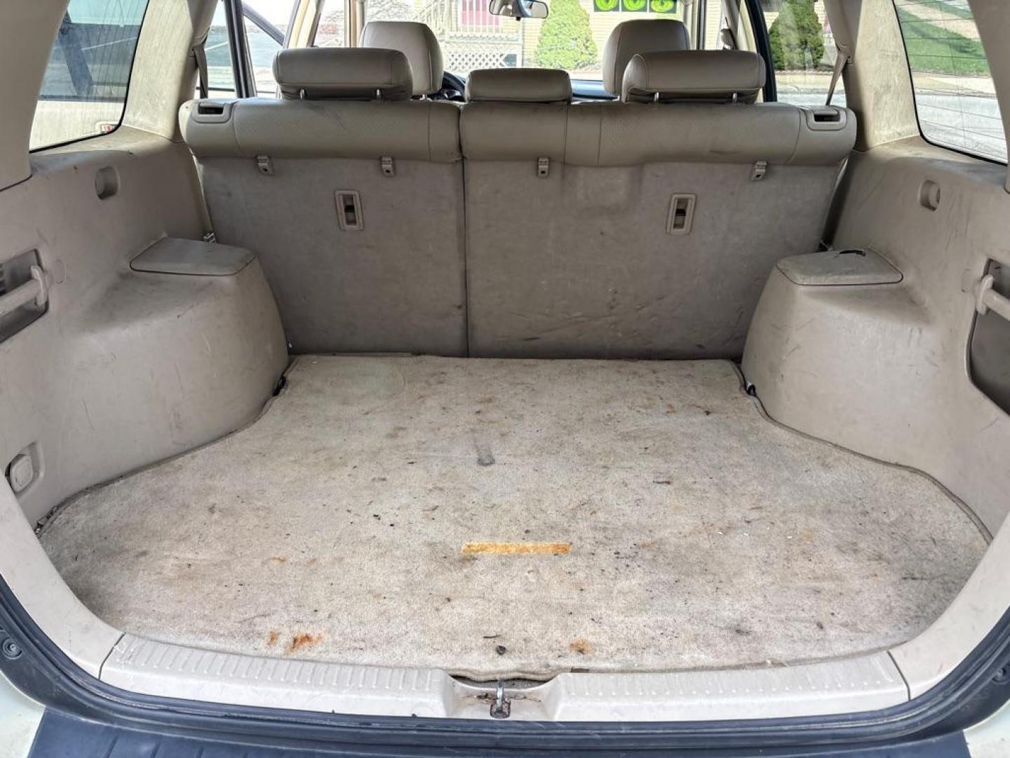 2003 GOLD TOYOTA HIGHLANDER LIMITED (JTEHF21A830) with an 3.0L engine, Automatic transmission, located at 503 First Street, Canonsburg, PA, 15317, (724) 745-0566, 40.266006, -80.178413 - CAR FAX AVAILABLE! AWD AS-IS! NO PA INSPECTION! CAUTION: CHECK ENGINE LIGHT ON! THIS VEHICLE DOES NOT QUILIFY FOR FINANCING, CASH ONLY SALE 724-745-0566 OFFICE WWW.USEDCARSCANONSBURGPA.COM AFTER HOURS QUESTIONS? TEXT US! 724-825-1817 FAQ's: Does it run? YES Will you finance this vehicle? NO - Photo#15