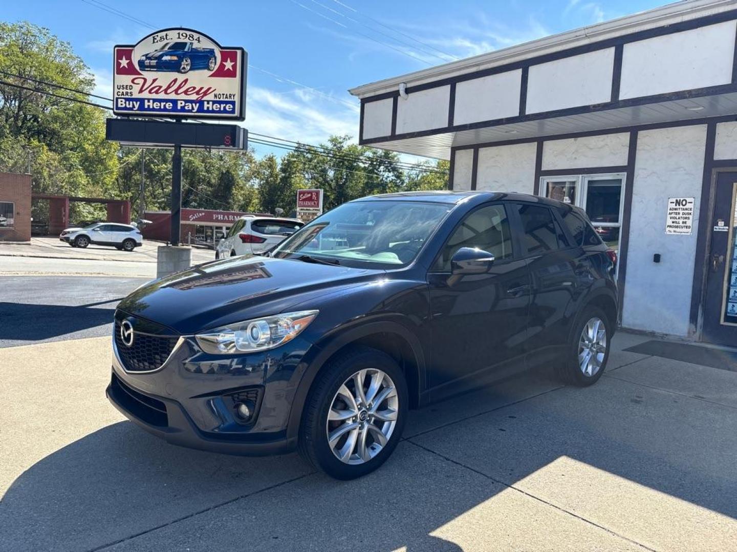 2015 BLUE MAZDA CX-5 GT (JM3KE4DY4F0) with an 2.5L engine, Automatic transmission, located at 503 First Street, Canonsburg, PA, 15317, (724) 745-0566, 40.266006, -80.178413 - Photo#0