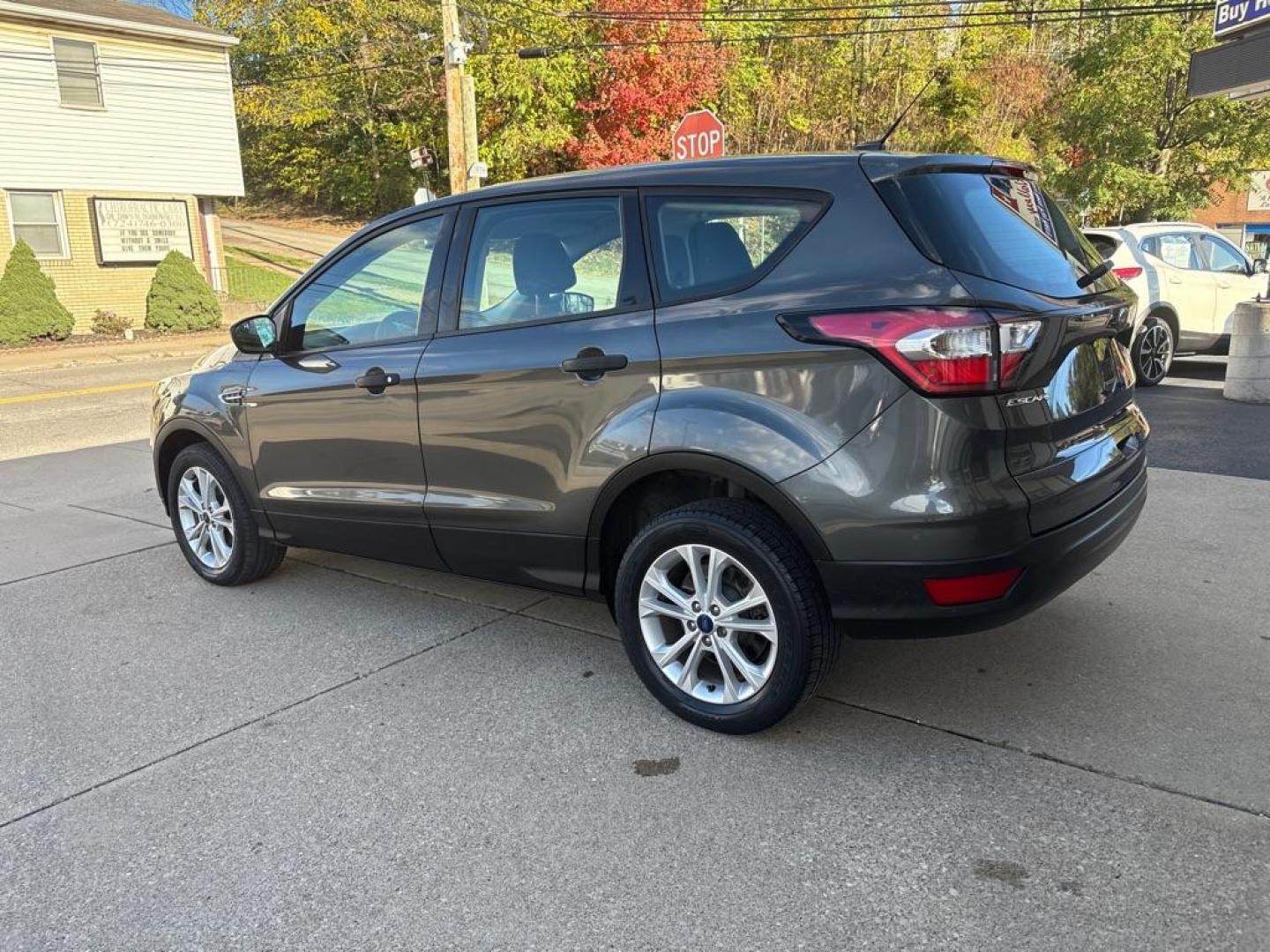 2017 GRAY FORD ESCAPE S (1FMCU0F75HU) with an 2.5L engine, Automatic transmission, located at 503 First Street, Canonsburg, PA, 15317, (724) 745-0566, 40.266006, -80.178413 - Photo#2