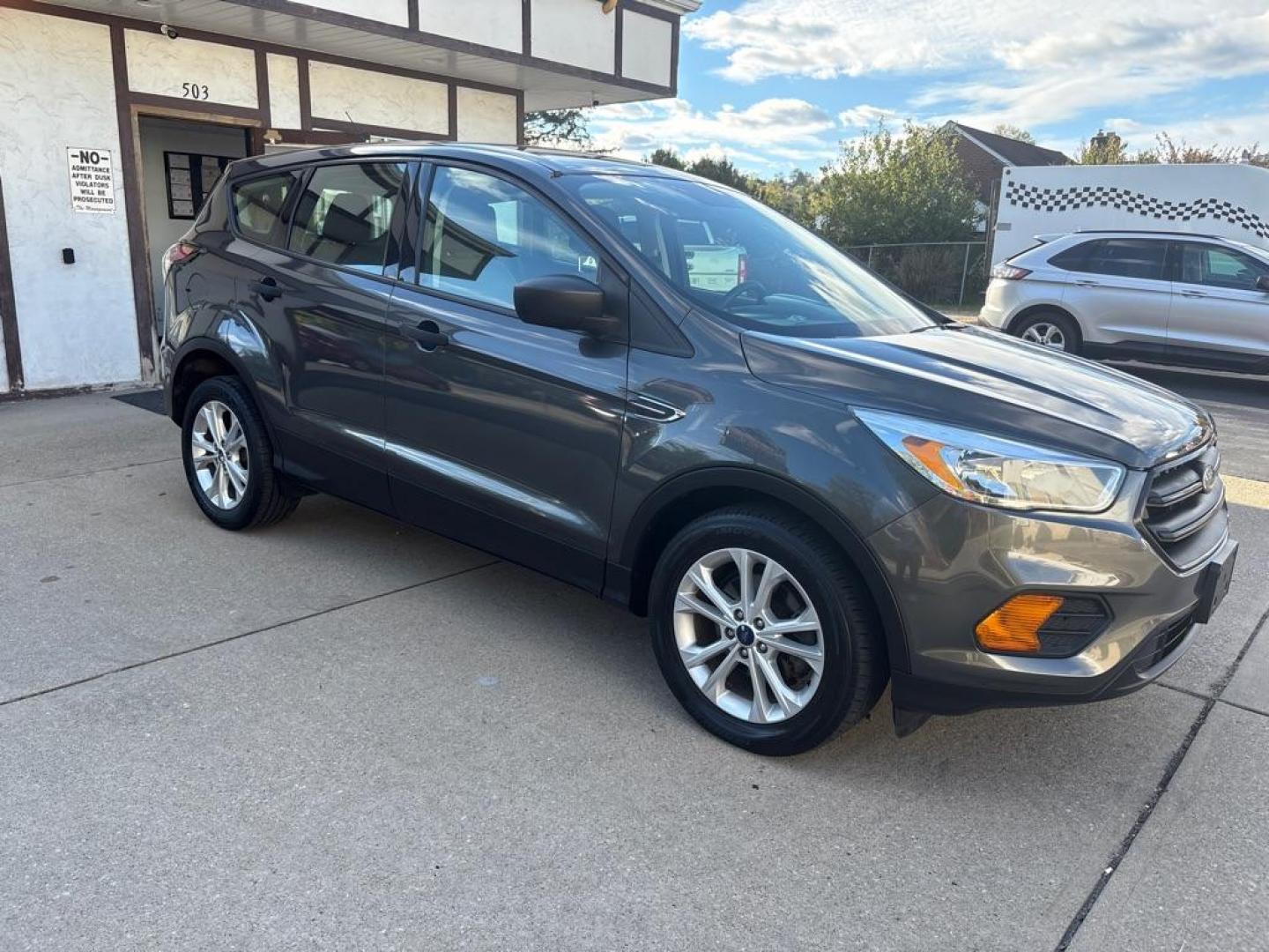 2017 GRAY FORD ESCAPE S (1FMCU0F75HU) with an 2.5L engine, Automatic transmission, located at 503 First Street, Canonsburg, PA, 15317, (724) 745-0566, 40.266006, -80.178413 - Photo#6