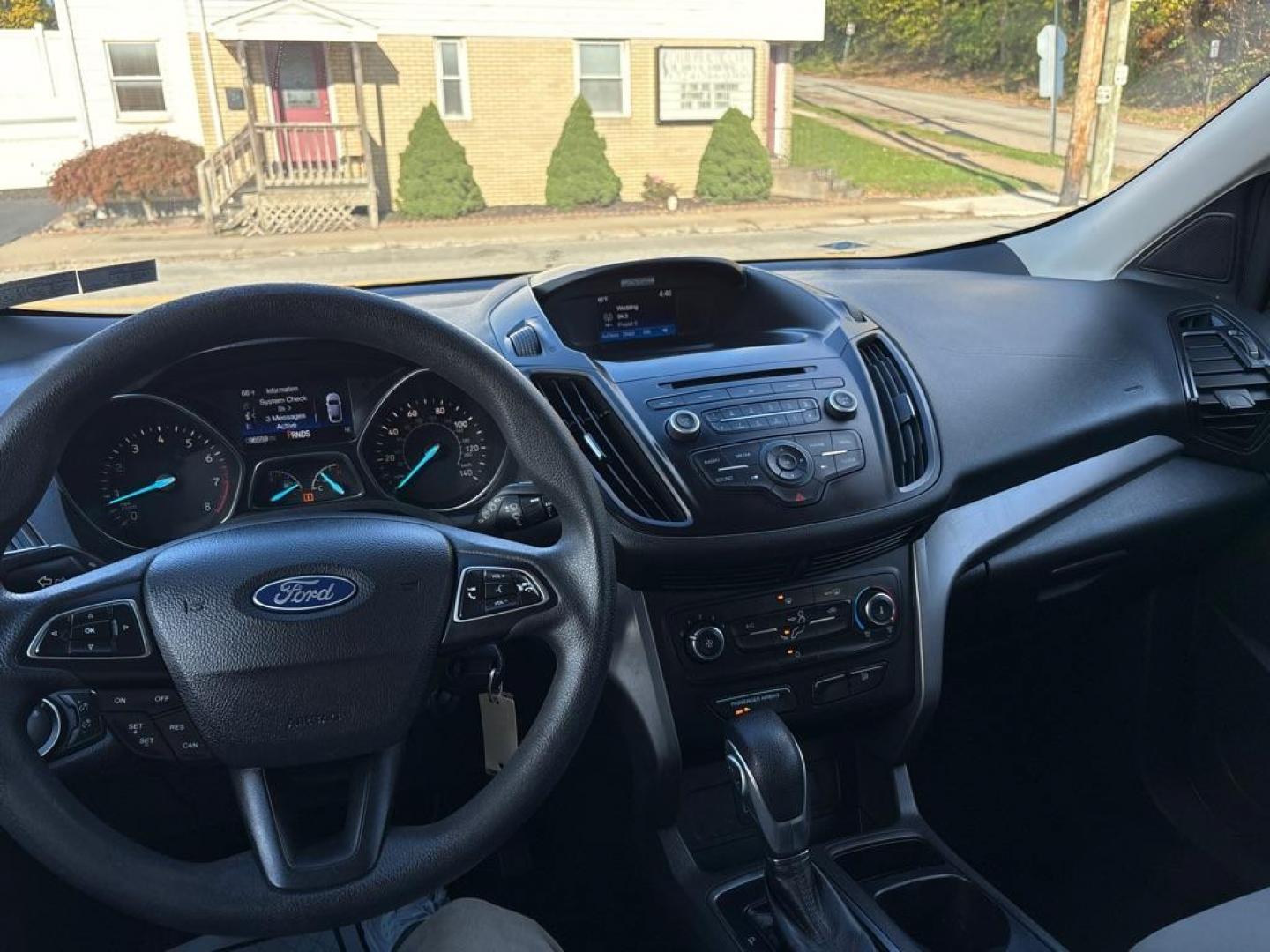 2017 GRAY FORD ESCAPE S (1FMCU0F75HU) with an 2.5L engine, Automatic transmission, located at 503 First Street, Canonsburg, PA, 15317, (724) 745-0566, 40.266006, -80.178413 - Photo#22