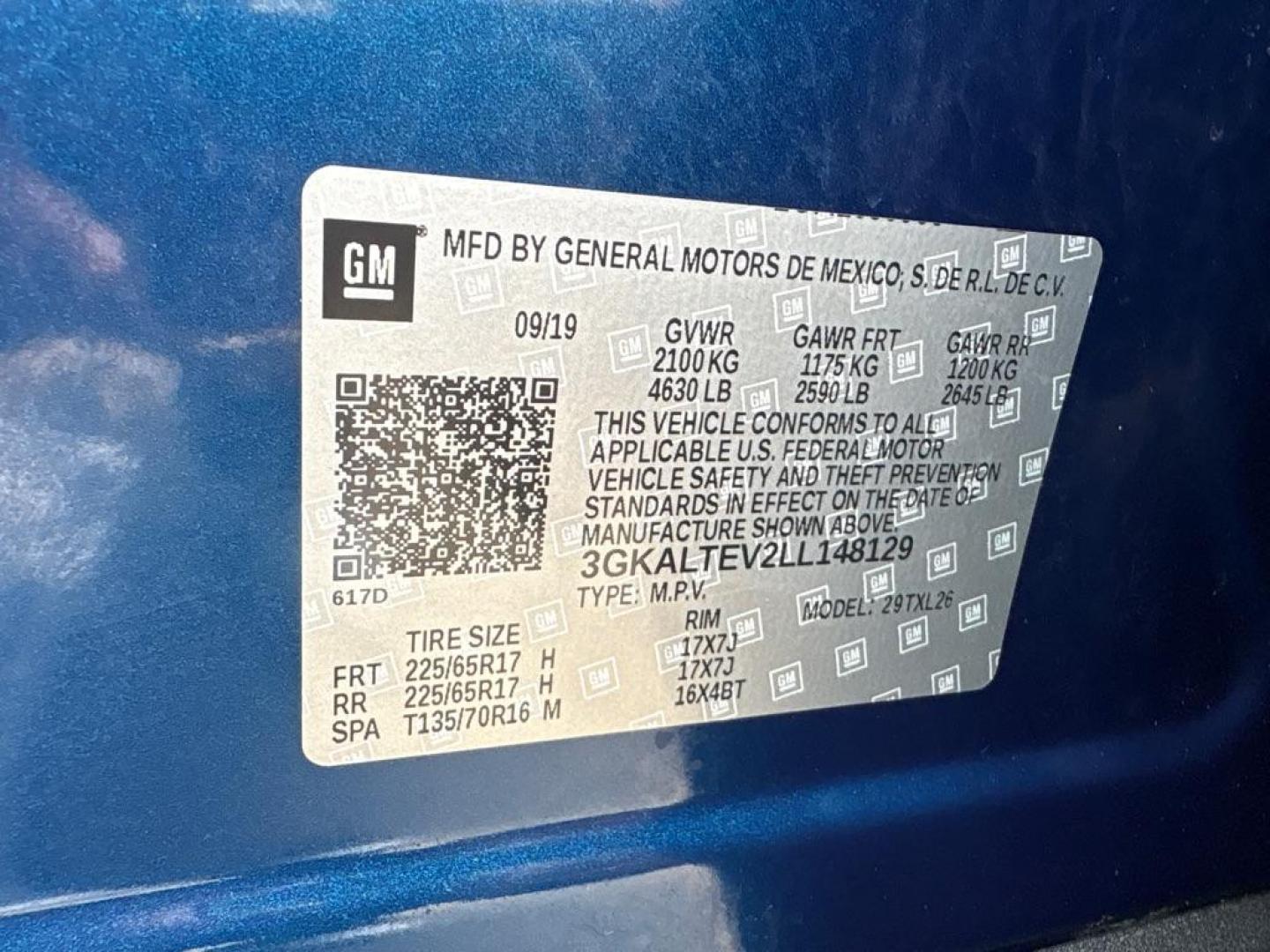 2020 BLUE GMC TERRAIN SLE (3GKALTEV2LL) with an 1.5L engine, Automatic transmission, located at 503 First Street, Canonsburg, PA, 15317, (724) 745-0566, 40.266006, -80.178413 - CARFAX AVAILABLE! REAR VIEW CAMERA, LANE KEEP ASSIST W/ LANE DEPARTURE WARNING, ONSTAR, GMC INFOTAINMENT SYSTEM W/ 7'' COLOR TOUCHSCREEN, BLUETOOTH, VOICE COMMAND, ANDROID AUTO and APPLE CARPLAY, USB CHARGING, AUX PORT, KEYLESS/REMOTE OPEN, REMOTE START, DUAL ZONE CLIMATE CONTROL, ROOF RACK, SIRI - Photo#23