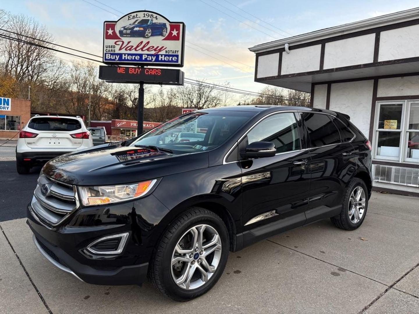 2016 BLACK FORD EDGE TITANIUM (2FMPK4K82GB) with an 3.5L engine, Automatic transmission, located at 503 First Street, Canonsburg, PA, 15317, (724) 745-0566, 40.266006, -80.178413 - Photo#0