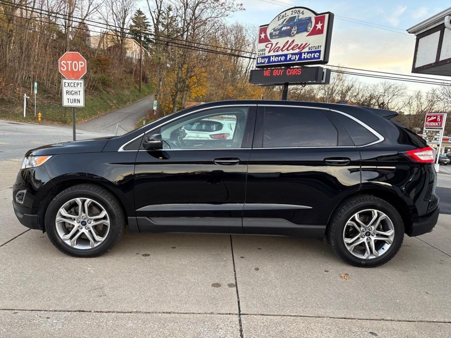 2016 BLACK FORD EDGE TITANIUM (2FMPK4K82GB) with an 3.5L engine, Automatic transmission, located at 503 First Street, Canonsburg, PA, 15317, (724) 745-0566, 40.266006, -80.178413 - Photo#1