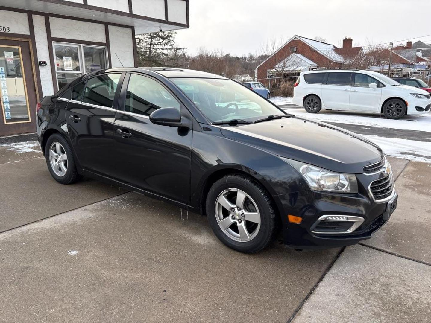 2015 BLACK CHEVROLET CRUZE LT (1G1PC5SB7F7) with an 1.4L engine, Automatic transmission, located at 503 First Street, Canonsburg, PA, 15317, (724) 745-0566, 40.266006, -80.178413 - Photo#6