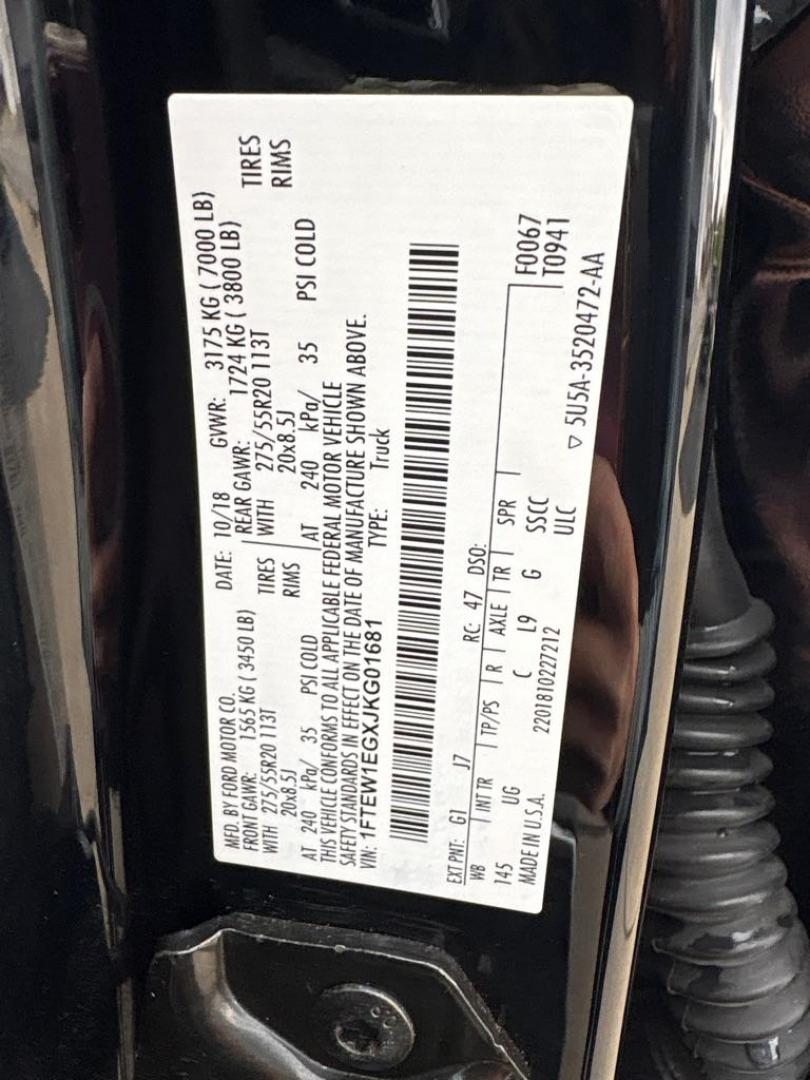 2018 BLACK FORD F150 SUPERCREW (1FTEW1EGXJK) with an 3.5L engine, Automatic transmission, located at 503 First Street, Canonsburg, PA, 15317, (724) 745-0566, 40.266006, -80.178413 - * 2 OWNER * CLEAN CARFAX * 4WD * LOCKING TAILGATE * REMOTE START * BACK UP CAMERA * SUPER CLEAN * TOW PACKAGE W/ INTEGRATED TRAILER BRAKE * NAVIGATION * SPRAY IN BED LINER WE FINANCE! APPLY ONLINE: WWW.USEDCARSCANONSBURGPA.COM CALL US: 724-745-0566 TEXT US: 724-825-1817 - Photo#22