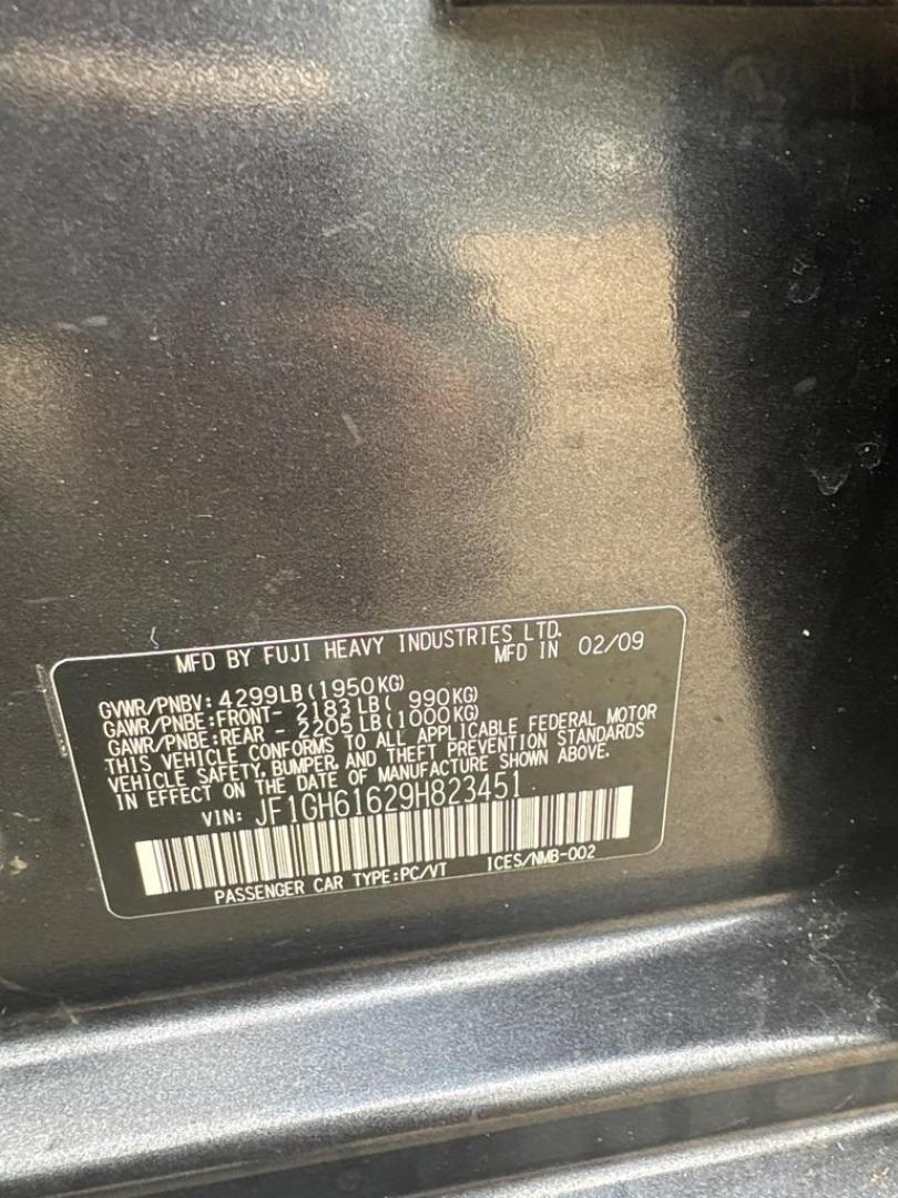 2009 GRAY SUBARU IMPREZA 2.5I (JF1GH61629H) with an 2.5L engine, Automatic transmission, located at 503 First Street, Canonsburg, PA, 15317, (724) 745-0566, 40.266006, -80.178413 - *CLEAN CAR FAX! *AWD! *TWO OWNER! * 4 CYLINDER ENGINE WE FINANCE! APPLY ONLINE: WWW.USEDCARSCANONSBURGPA.COM CALL US TODAY: 724-745-0566 TEXT US: 724-825-1817 - Photo#22