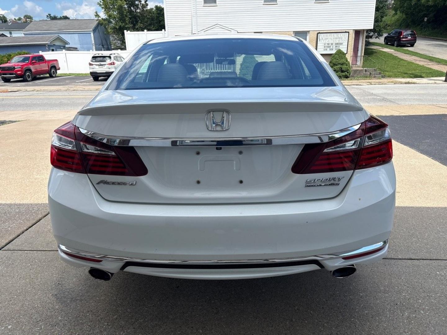 2017 WHITE HONDA ACCORD SPORT SPECIAL EDITION (1HGCR2F13HA) with an 2.4L engine, Continuously Variable transmission, located at 503 First Street, Canonsburg, PA, 15317, (724) 745-0566, 40.266006, -80.178413 - CAR FAX AVAILABLE! ESTIMATED MPG: 26 CITY / 34 HIGHWAY EXTRA CLEAN!! BACK-UP CAMERA HEATED LEATHER SEATS DUAL ZONE CLIMATE CONTROL WE FINANCE! FAST AND EASY APPROVALS! APPLY ONLINE: WWW.USEDCARSCANONSBURGPA.COM CALL US: 724-745-0566 TEXT US: 724-825-1817- Photo#3