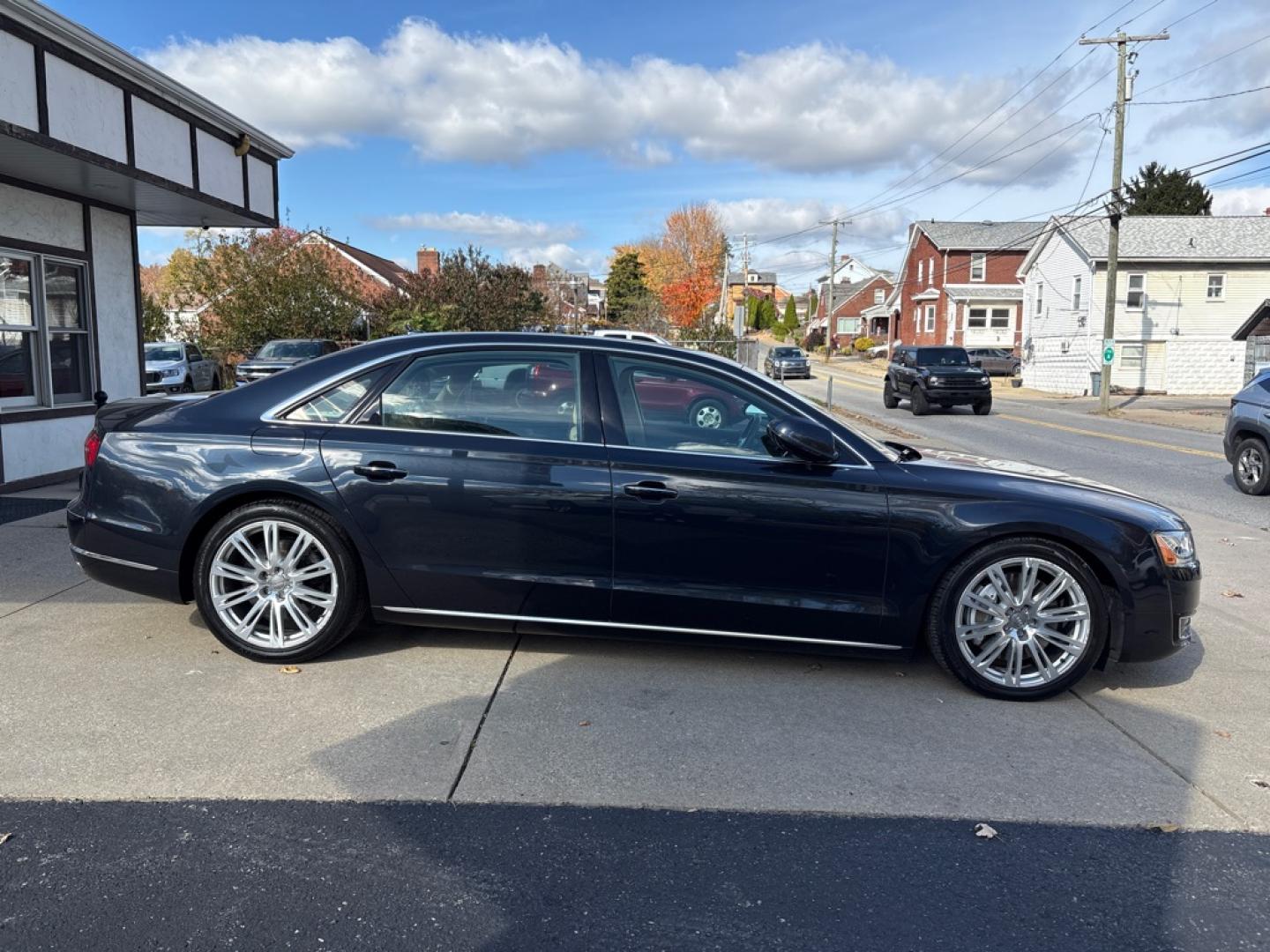 2015 BLUE AUDI A8 L QUATTRO (WAU32AFD8FN) with an 4.0L engine, Automatic transmission, located at 503 First Street, Canonsburg, PA, 15317, (724) 745-0566, 40.266006, -80.178413- Photo#5