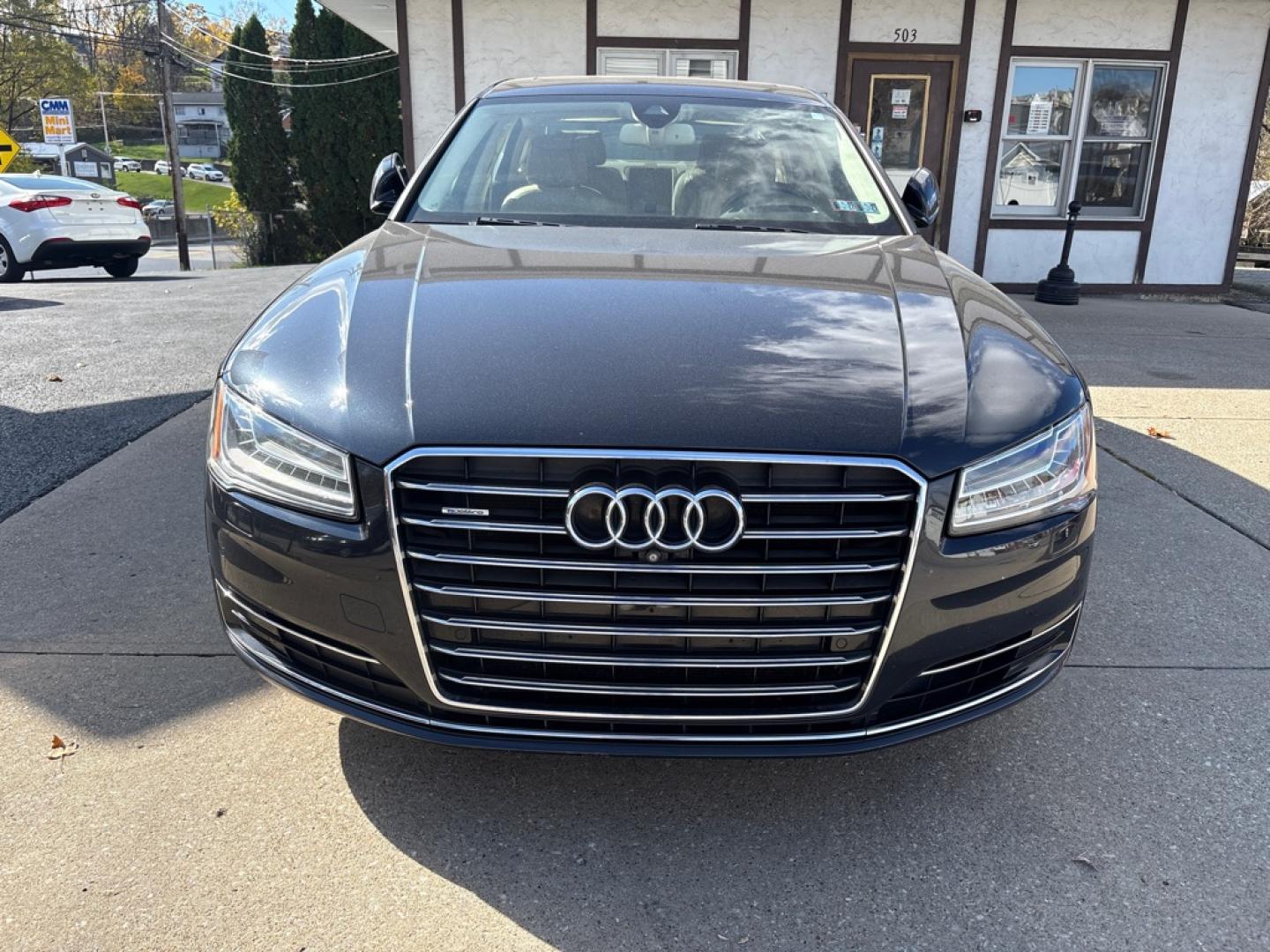 2015 BLUE AUDI A8 L QUATTRO (WAU32AFD8FN) with an 4.0L engine, Automatic transmission, located at 503 First Street, Canonsburg, PA, 15317, (724) 745-0566, 40.266006, -80.178413- Photo#7