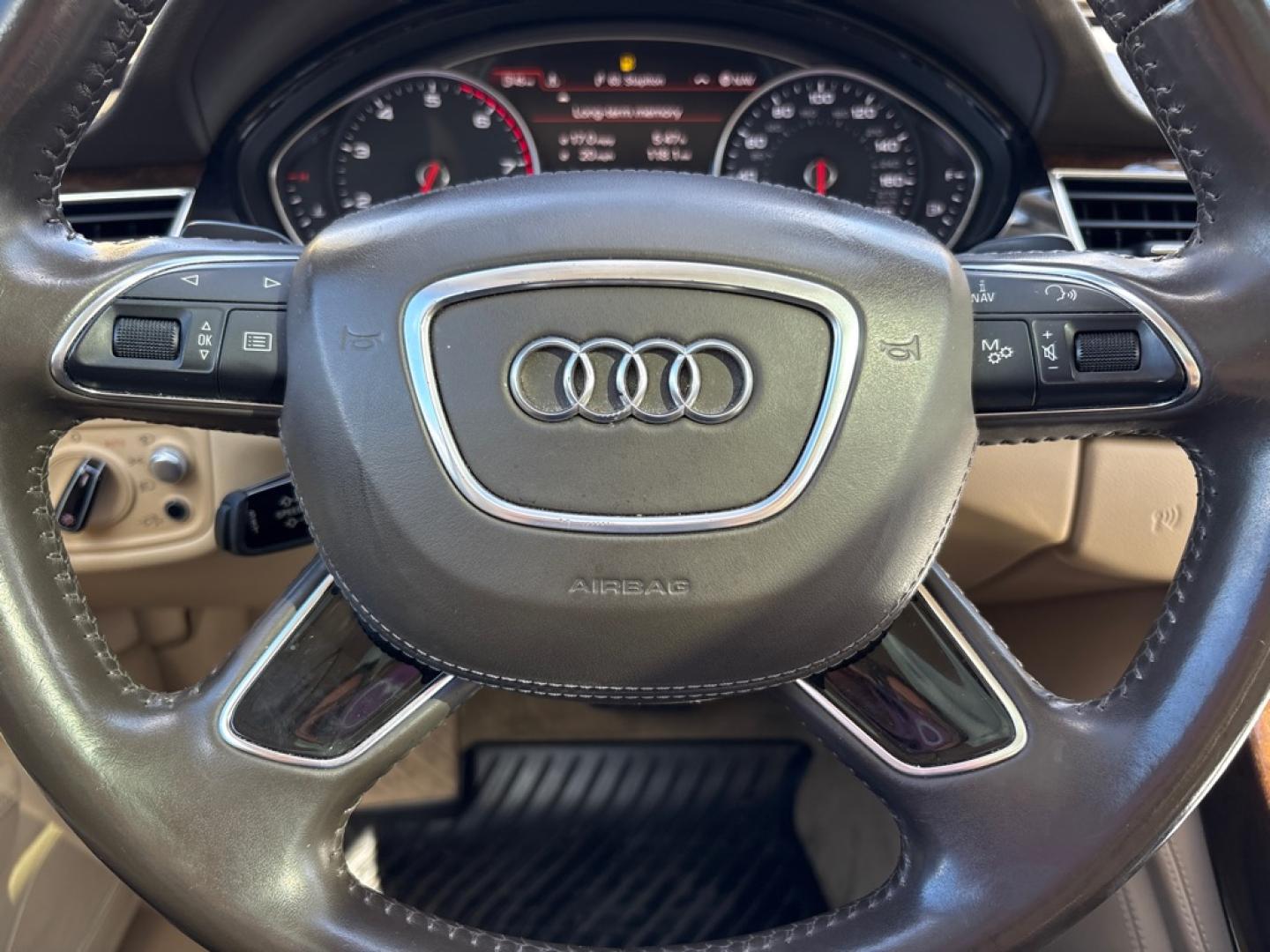 2015 BLUE AUDI A8 L QUATTRO (WAU32AFD8FN) with an 4.0L engine, Automatic transmission, located at 503 First Street, Canonsburg, PA, 15317, (724) 745-0566, 40.266006, -80.178413- Photo#23