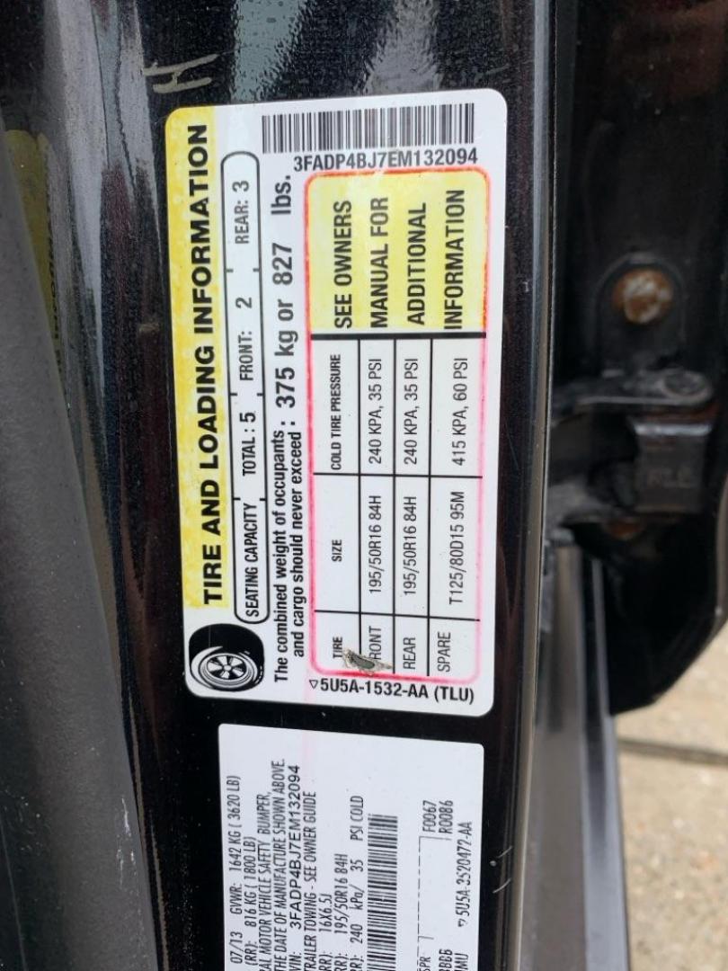 2014 BLACK FORD FIESTA SE (3FADP4BJ7EM) with an 1.6L engine, Automatic transmission, located at 503 First Street, Canonsburg, PA, 15317, (724) 745-0566, 40.266006, -80.178413 - Photo#14