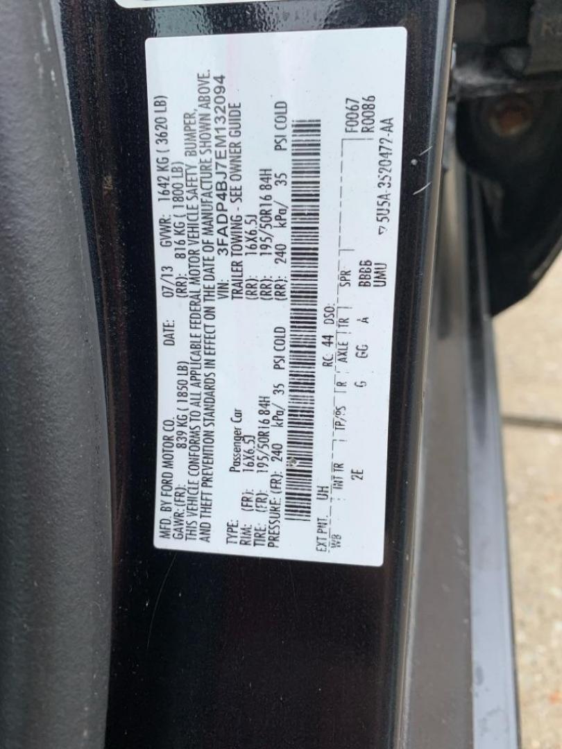 2014 BLACK FORD FIESTA SE (3FADP4BJ7EM) with an 1.6L engine, Automatic transmission, located at 503 First Street, Canonsburg, PA, 15317, (724) 745-0566, 40.266006, -80.178413 - Photo#15